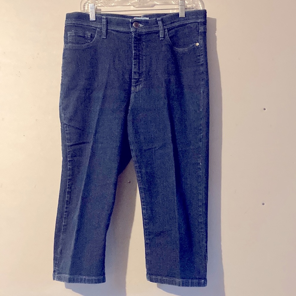 Lee Classic Fit Cropped y2k Women Denim Blue Work  Casual Jeans Straight LegPant